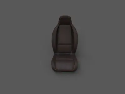 Generic Car Seat Low-poly 3D model