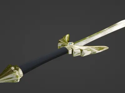 Sword Low-poly 3D model 97