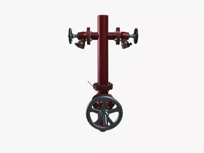 Fire Hydrant Valve Riser 3D model