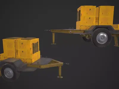 Mobile Generator Low-poly 3D model purchase