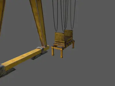 Cargo Crane Low-poly 3D model