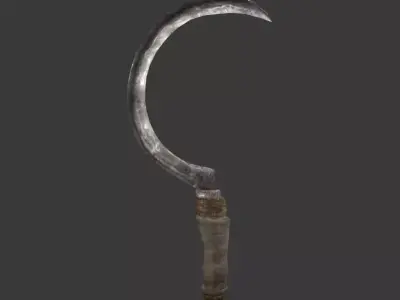 Next Gen AAA Sickle - game model lowpoly Low-poly 3D model