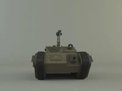 trojan 412 tank 3D model