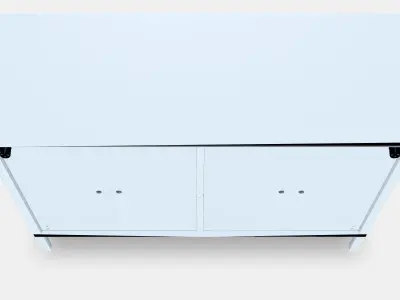 KALKNAS Cabinet with sliding doors 2 Low-poly 3D model