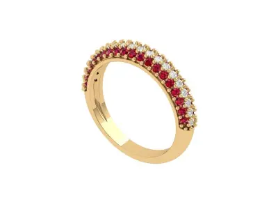 Wedding Band 3D print model 5