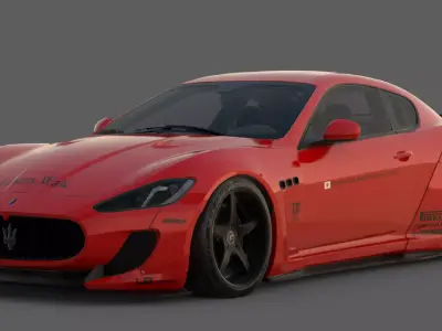 2017 Maserati GranTurismo MC Stradale LB Works 3D Model 3D model