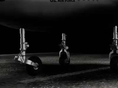futuristic stealth jet drone  Concept Military Aircraft 3D Model 3D model