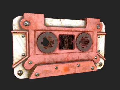 Tape PBR 4K GameReady cassette Low-poly 3D model