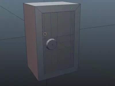 Japanese Shutter Switch Box Low-poly 3D model
