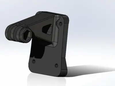 GoPro mount for PVS-21 NVG mount - BRACKET ONLY 3D print model