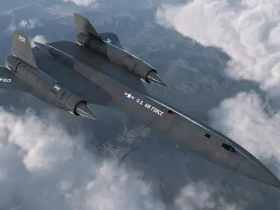 Lockheed SR-71 Blackbird 3D model buy