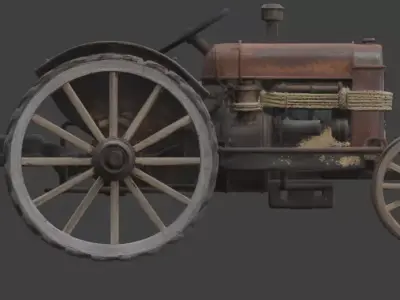 Frontier Iron-Horse Tractor Low-poly 3D model