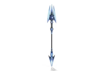 Futuristic Sci-Fi Spear Low-poly 3D model