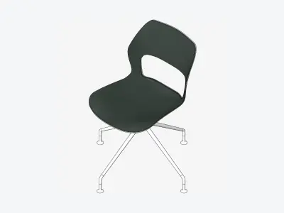 Chair - Office - Worksmart - 4 Star Glides Low-poly 3D model