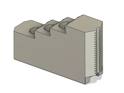 INDUSTRIAL-GRADE CNC LATHE JAWS FOR MORI SEIKI AL-2 3D model