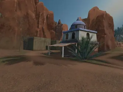 Desert Settlement 3D model buy