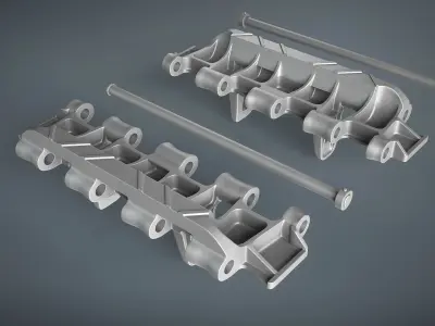 Panzer V Panther Tracks 3D model