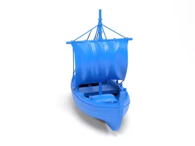 Small boat 3D print model purchase
