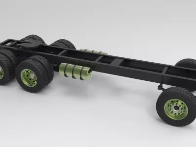 Chassis for truck 3D model