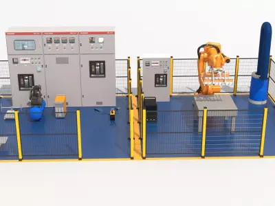 Robotic Automated Welding Workstation 3D model