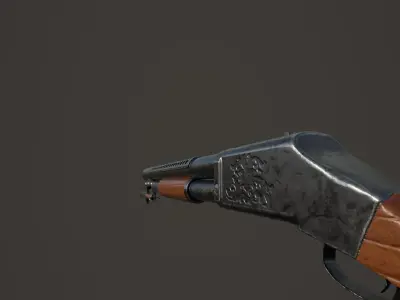 Shotgun WW1 Free 3D model