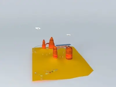 Silver Rhino Air Race Free 3D model