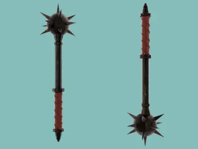Star Gaming Weapon Low-poly 3D model