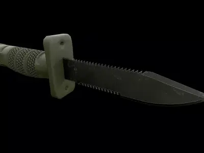 Aircrew Survival Egress Knife 3D model