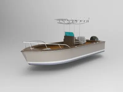 Boston Whaler Fishing boat 2 3D model
