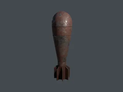 Mortar Projectile 60mm M69 3D model buy