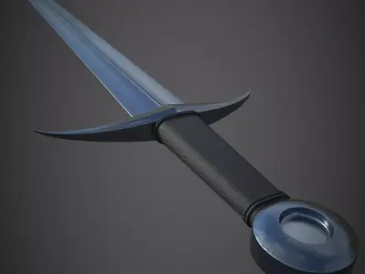 Sword Low-poly 3D model 29