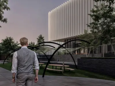 Modern Corporate Office Building - Detailed Revit Model 3D model