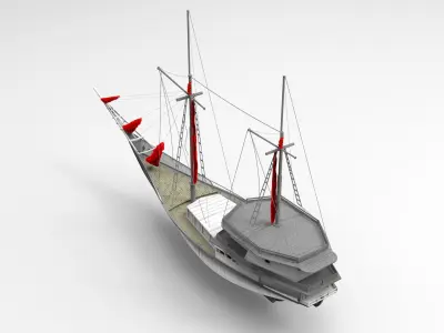 Pirate Ship 3D model 2