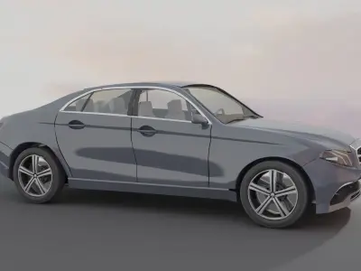 Passenger car sedan Free low-poly 3D model