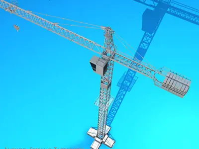 Tower crane 3D model