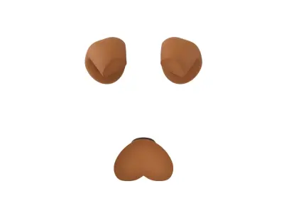 Dog Face 3D model