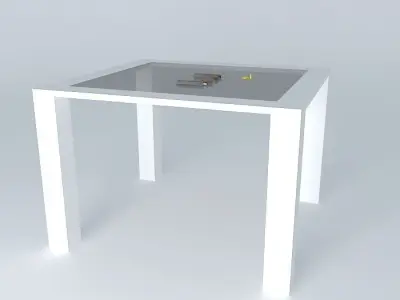 handguns on a table Free 3D model