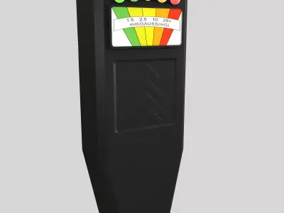 EMF Meter Magnetic Field Detector Low Poly Low-poly 3D model