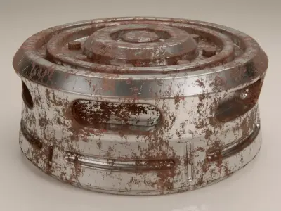 Rusty Mechanical Prop 2 3D model
