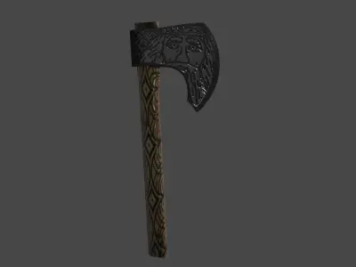 Slavic Axe Low-poly 3D model
