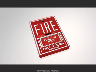 Fire 01 Low-poly 3D model