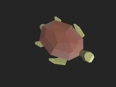 Low Poly Turtle Low-poly 3D model