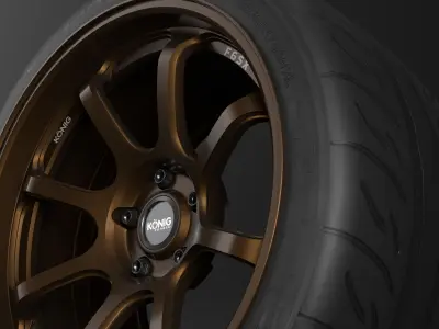 KONIG F6SX Low-poly 3D model