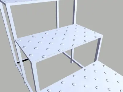Stair Low-poly 3D model get