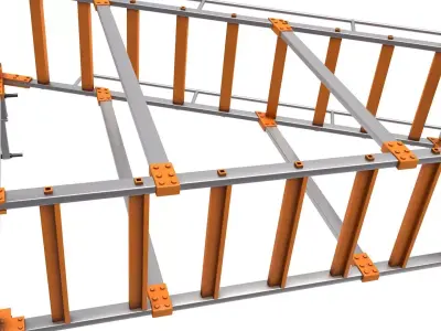 industrial Multifunctional Ladder 3D model purchase