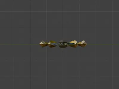 Lightning-Sword Low-poly 3D model