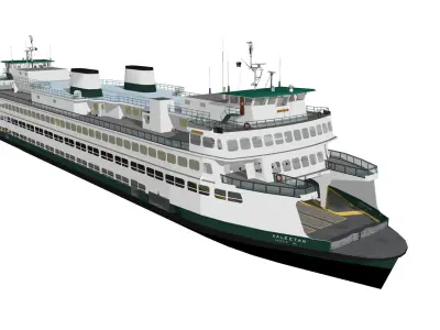 Washington State Ferry 3D model