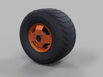 Wheel from Stator electric scooter 3D model