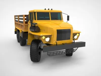 Truck Ural-4320 3D model by maryamarrumi
