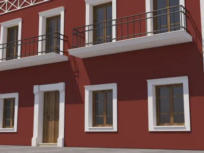 Mexican House 3D model 6